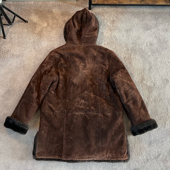 Vintage Fleet Street Leather Mid-Length Coat - Picture 12 of 12